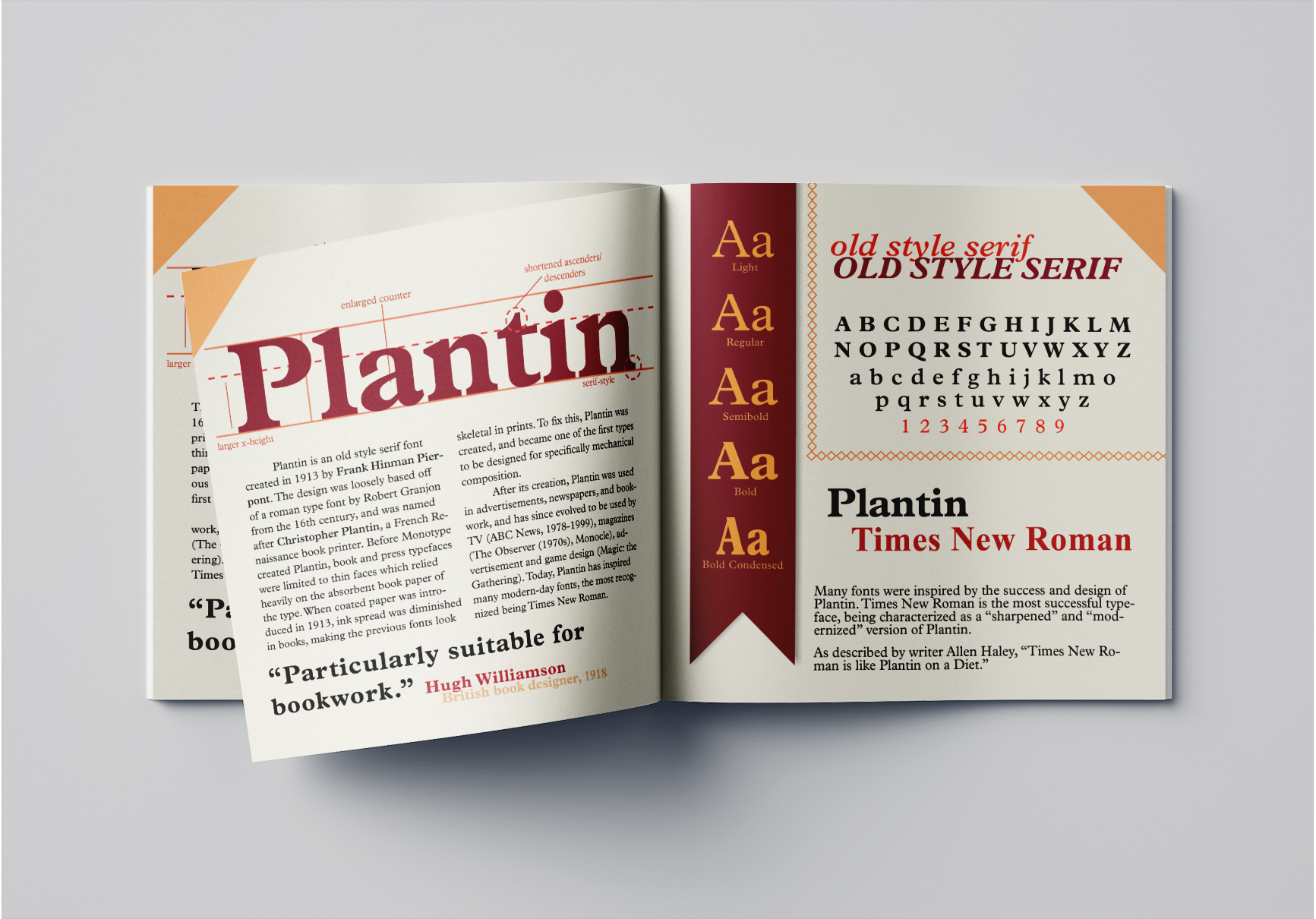 Plantin – Typography Brochure